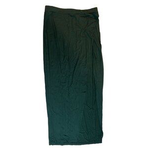 Shein Womens Pencil Skirt Midi Side Slit Pull On JIT8213577 Green Size 8/10
